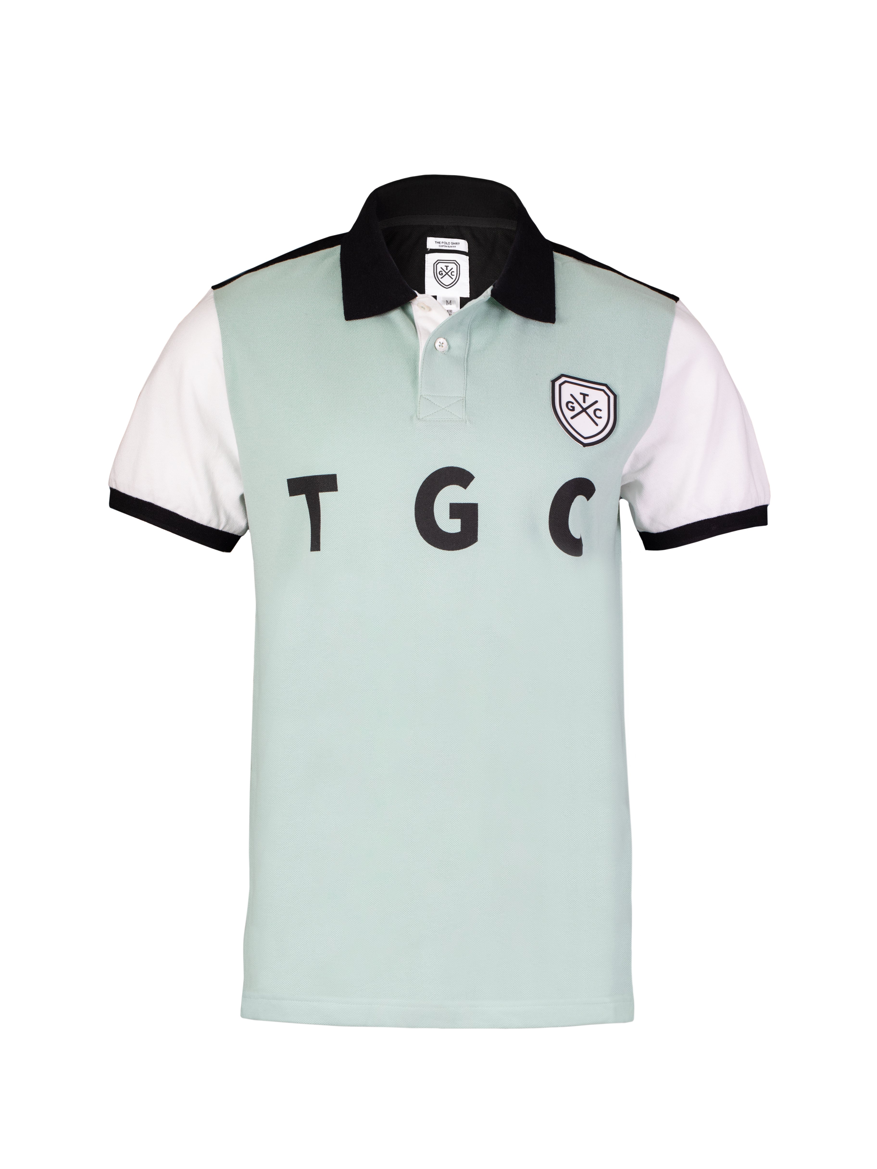 Light Green Print Polo